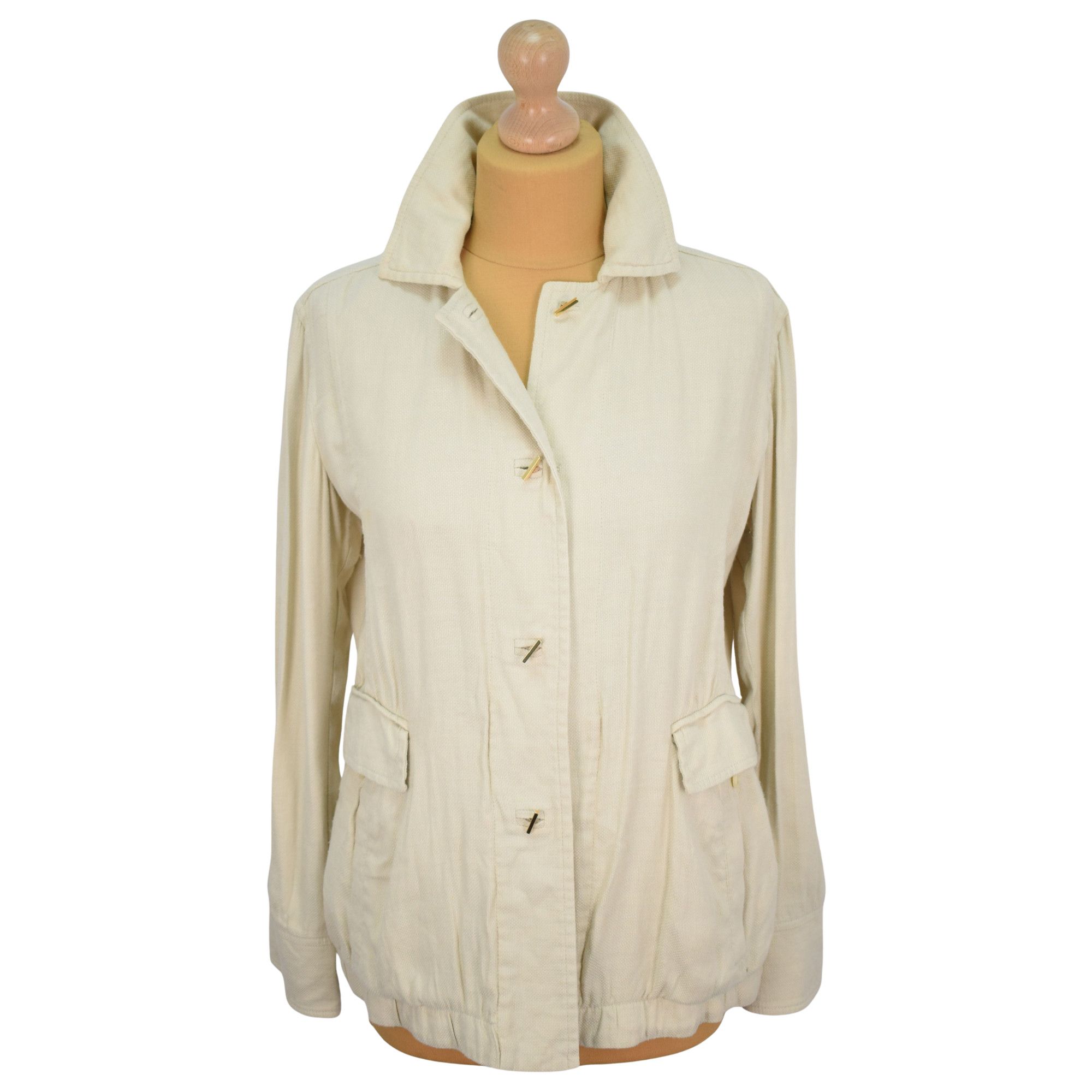 Loro Piana Loro Piana Old Money Summer Linen Gold Buttons Jacket Size S / US 4 / IT 40 - 1 Thumbnail