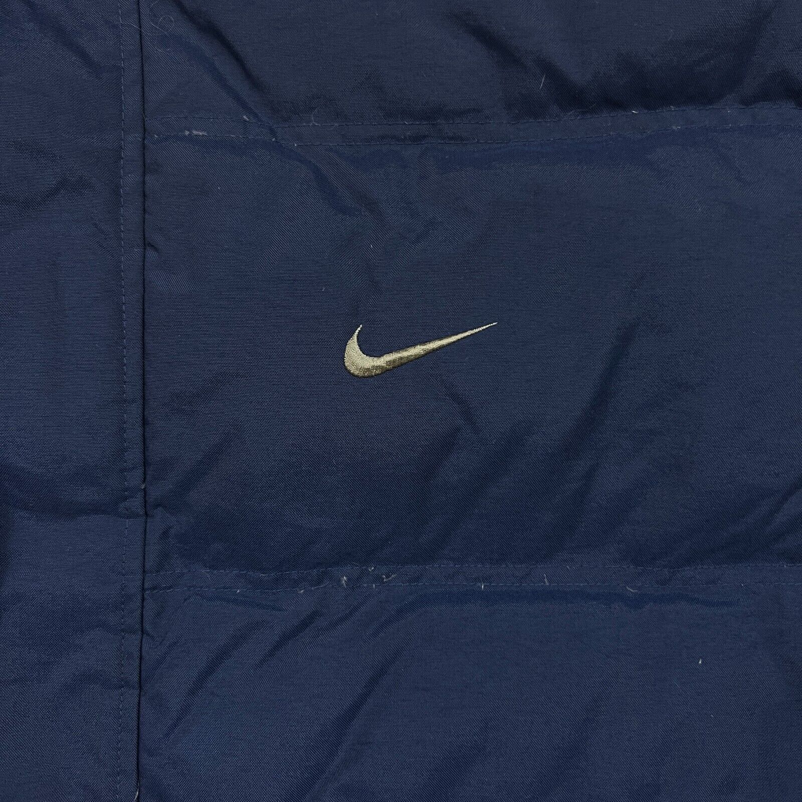 Nike × Vintage Nike Sportswear Jacket Large Swoosh Full Zip Puffer 90s Coat Size US L / EU 52-54 / 3 - 3 Thumbnail