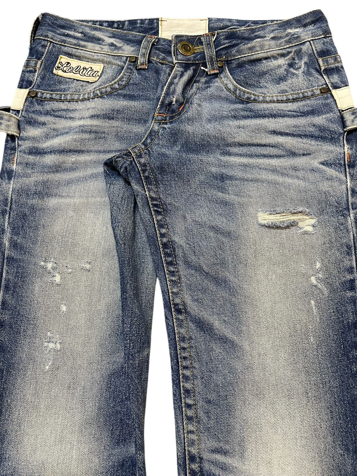 If Six Was Nine Vintage Japanese Brand Blue Faded Wash Style Jeans Size US 30 / EU 46 - 4 Thumbnail