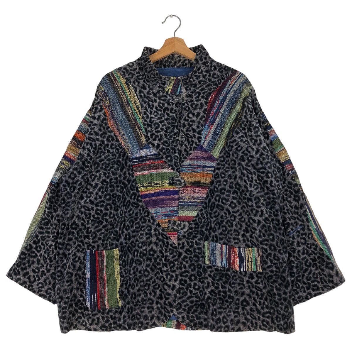 Japanese Brand 🔥Vtg Knit Jacket Hand Made Japan Inspire Kapital Size US M / EU 48-50 / 2 - 1 Thumbnail