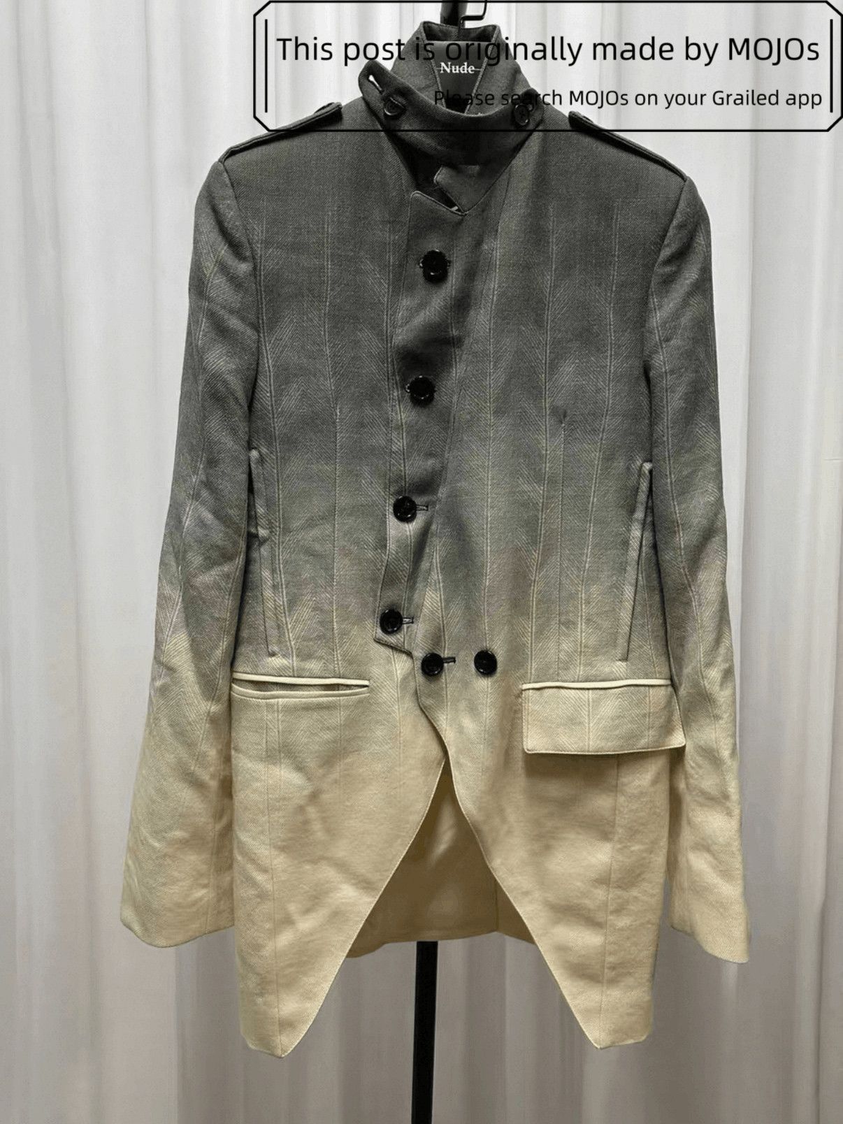 Ann Demeulemeester Sz XS Ann Demeulemeester Runway Fading Dye Jacket mojos13 Size US XS / EU 42 / 0 - 1 Thumbnail