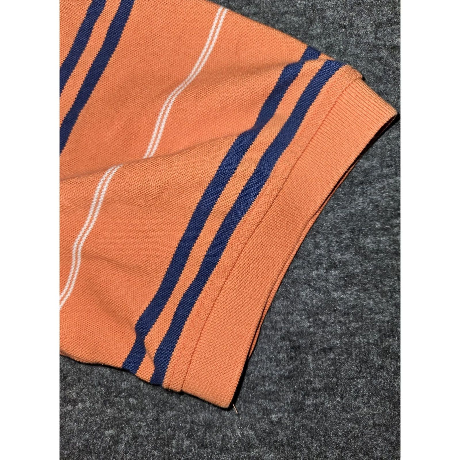 Tommy Hilfiger Tommy Hilfiger Polo Shirt Men XXL Orange Short Sleeve Striped Y2K Preppy Polo Mens 2XL Orange Striped Classic Logo Golf Walking Size US XXL / EU 58 / 5 - 6 Thumbnail