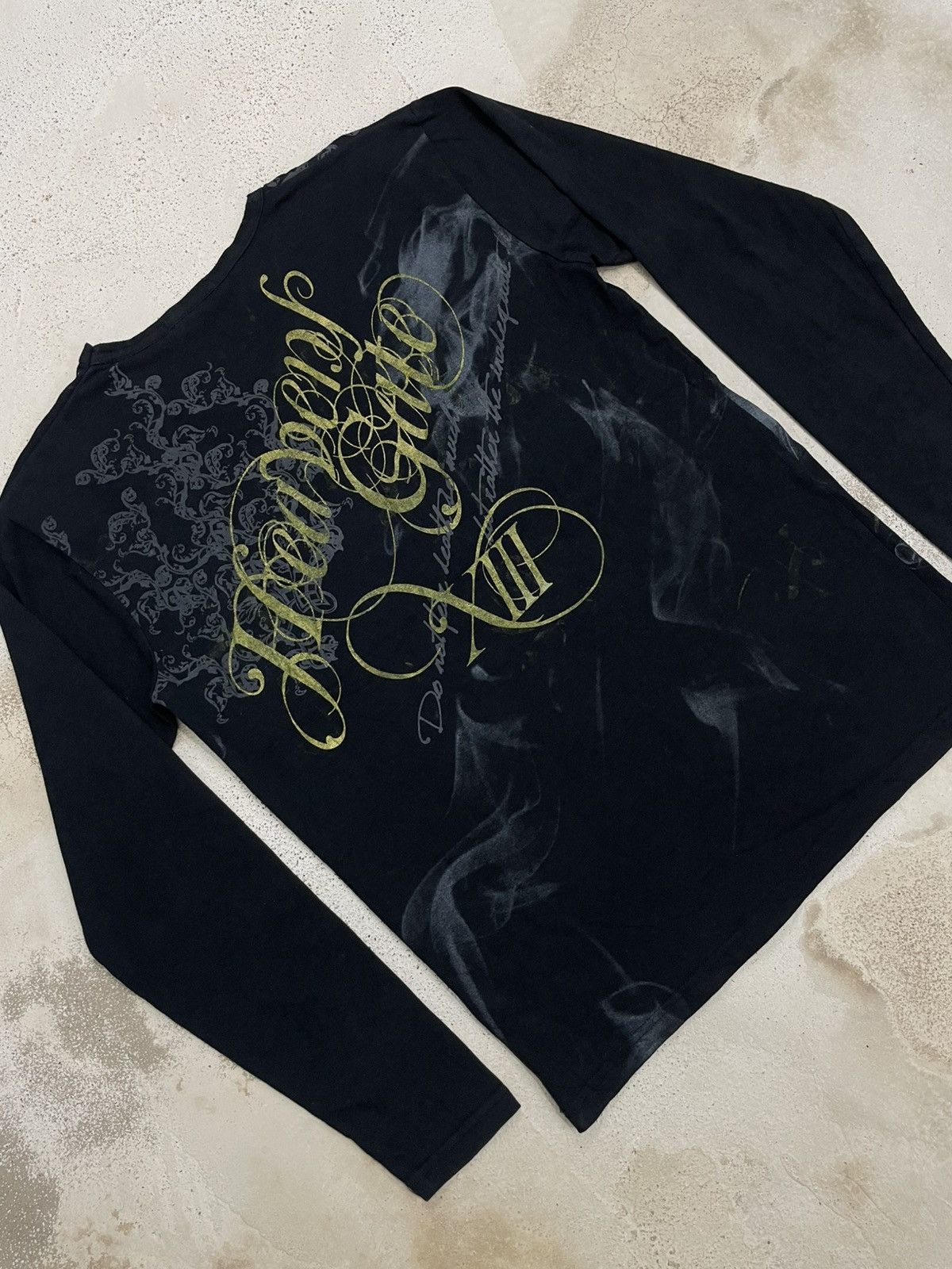 Japanese Brand × KMRii Clash Ahead Y2K Design Smoke Wording Death Poem Size US M / EU 48-50 / 2 - 11 Thumbnail