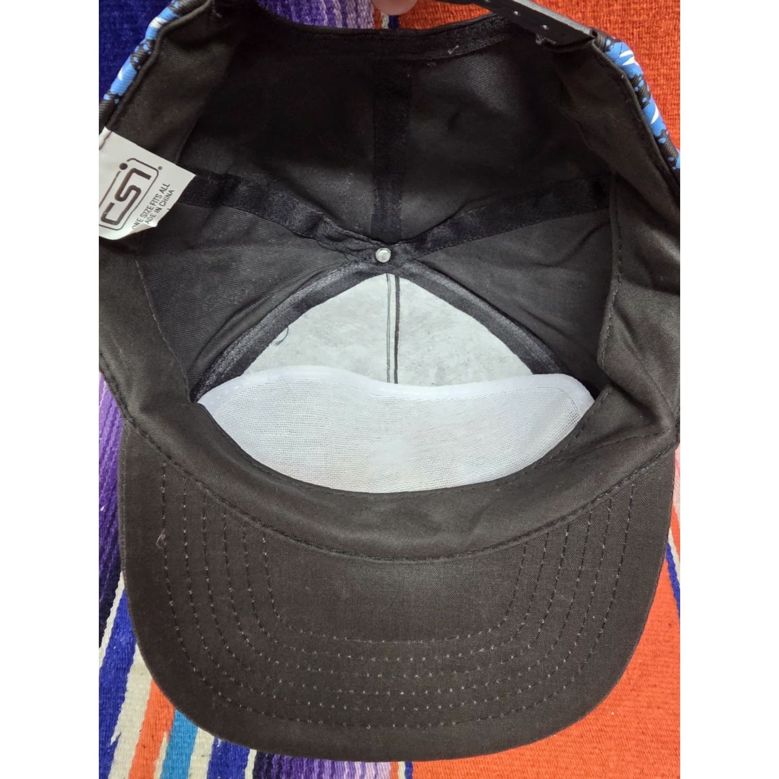 Vintage VINTAGE CSI American Thunder Snapback Hat Men One Size Black Eagle Patch Feel The Wind 90s Biker Motorcycle Graphic Print Adjustable Lightweight Size ONE SIZE - 7 Thumbnail