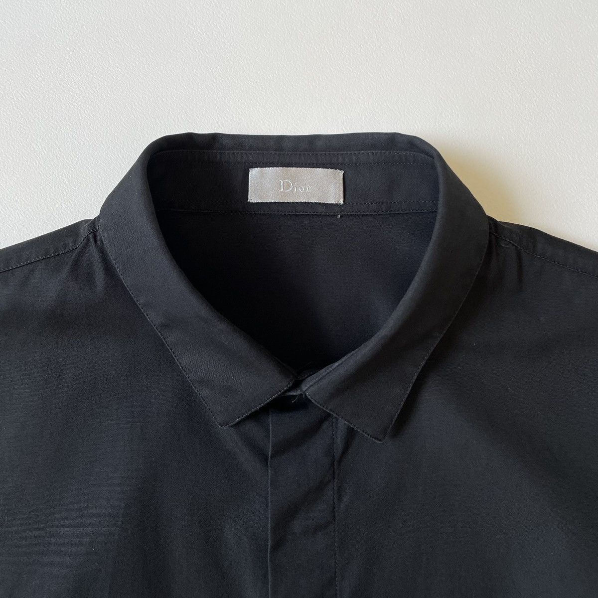 Dior × Hedi Slimane Black Cotton ‘Bee’ Logo Shirt Size US M / EU 48-50 / 2 - 3 Thumbnail