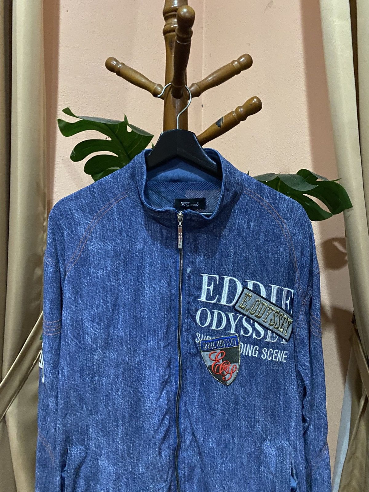 Vintage Vintage Eddie Odyssey Blue Zip-Up Track Jacket –Sportswear Size US XXL / EU 58 / 5 - 6 Thumbnail