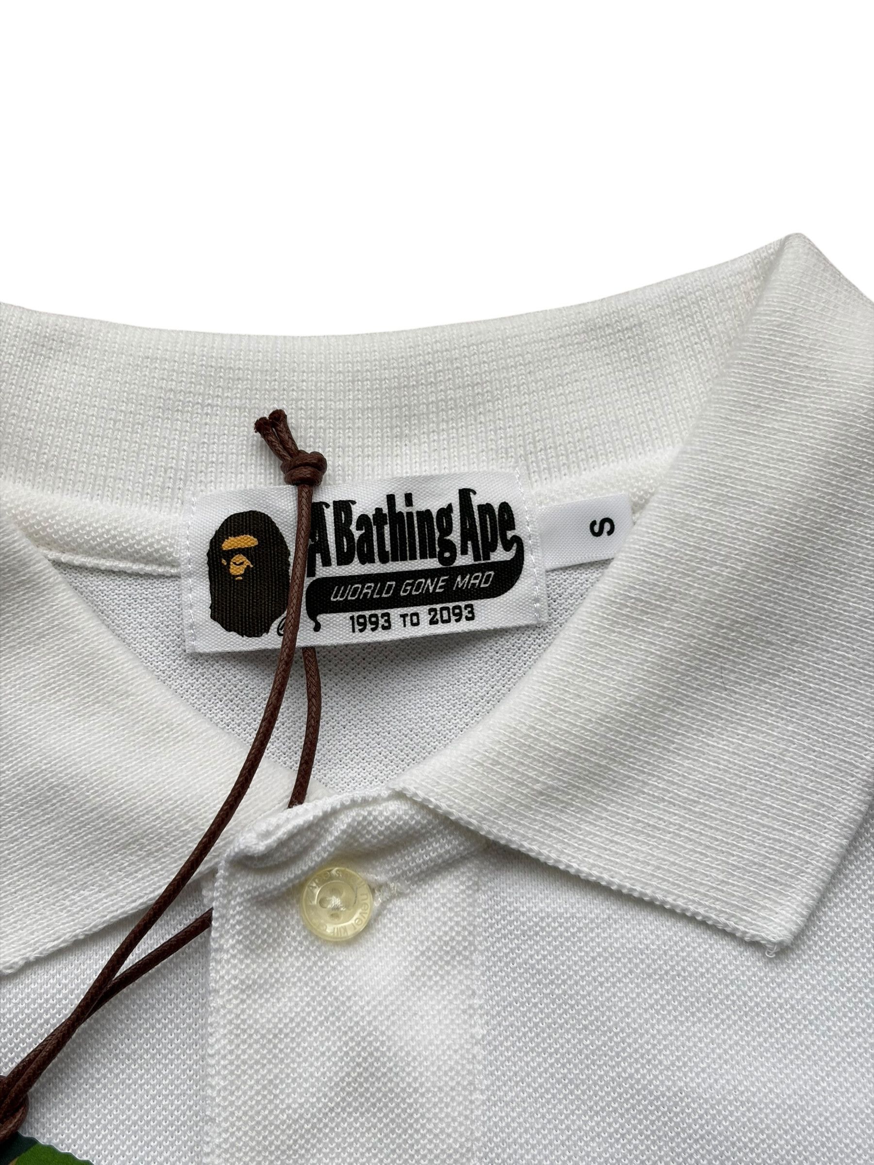 Bape Bape White Mini Ape Head Polo T-Shirt Size US S / EU 44-46 / 1 - 4 Thumbnail
