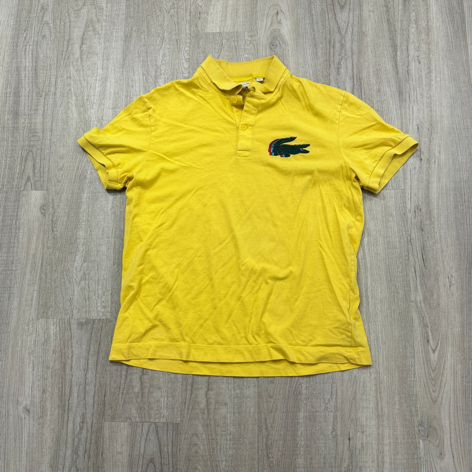 Lacoste Lacoste Polo Shirt Men's Large Yellow Regular Fit Alligator Size US L / EU 52-54 / 3 - 1 Thumbnail