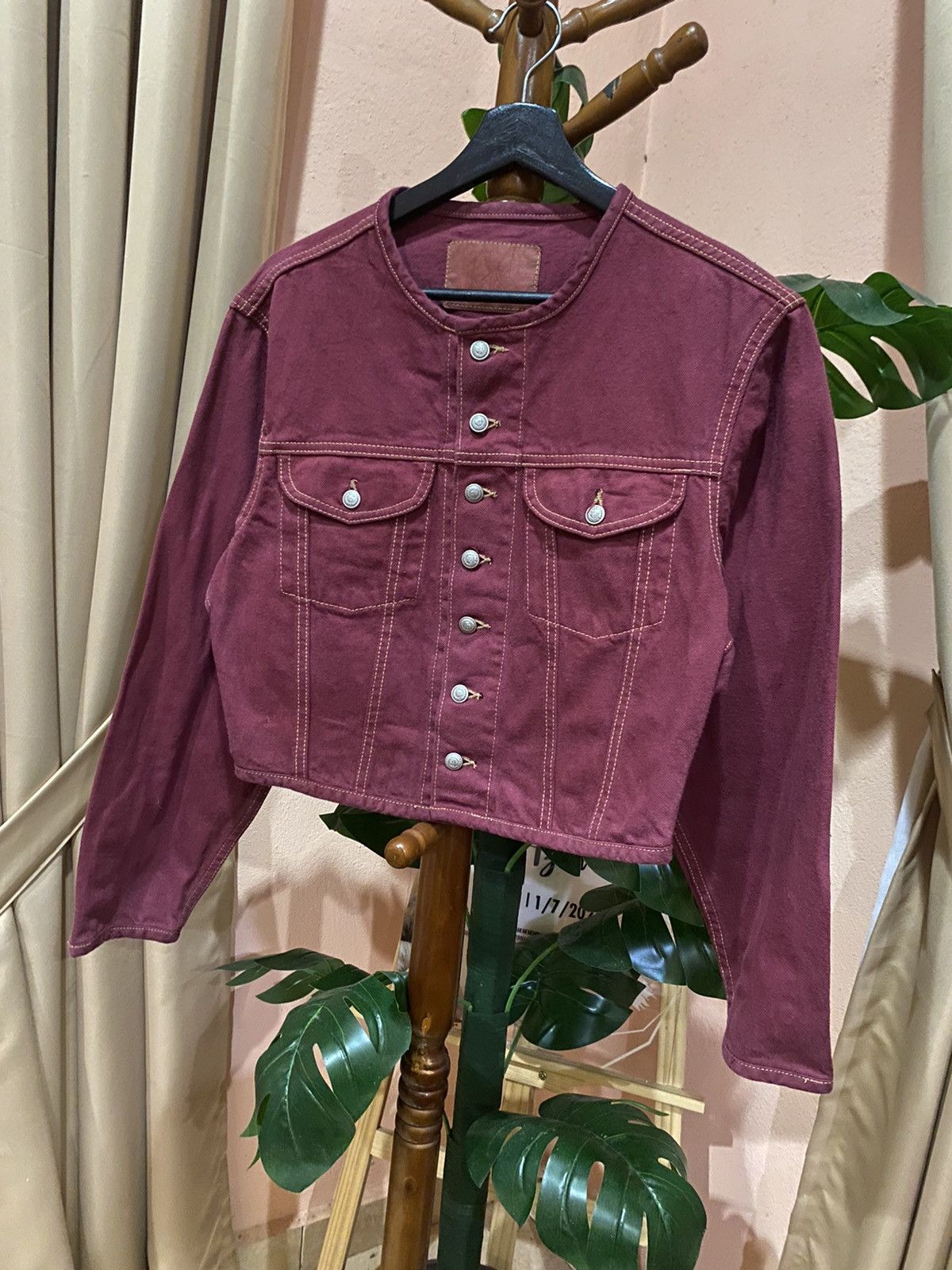 Camel × Vintage VINTAGE 80S CAMEL ROAD CROP DENIM JACKET Size M / US 6-8 / IT 42-44 - 4 Thumbnail