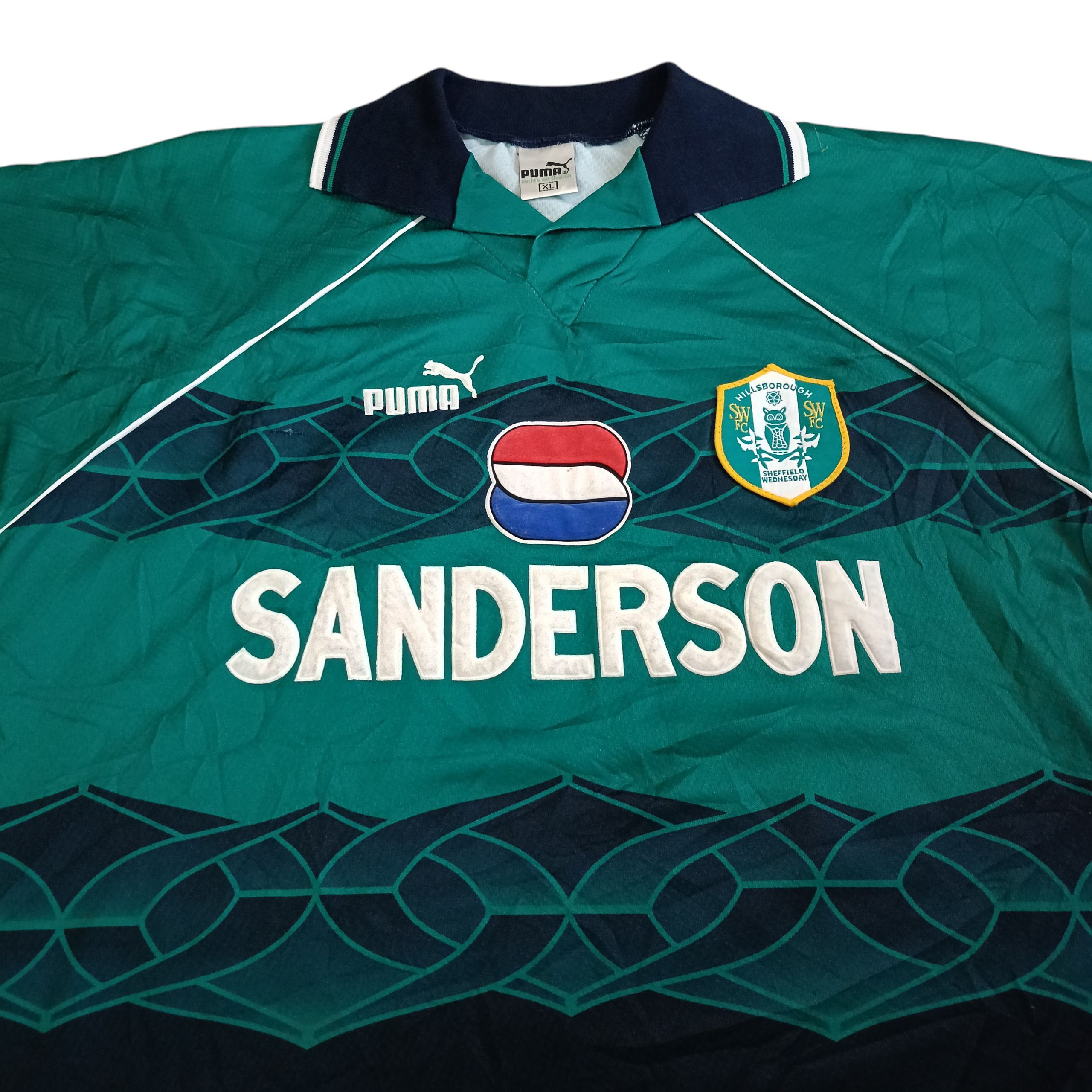 Vintage AUTHENTIC VINTAGE 95/97 SHEFFIELD WEDNESDAY AWAY JERSEY Size US XL / EU 56 / 4 - 3 Thumbnail