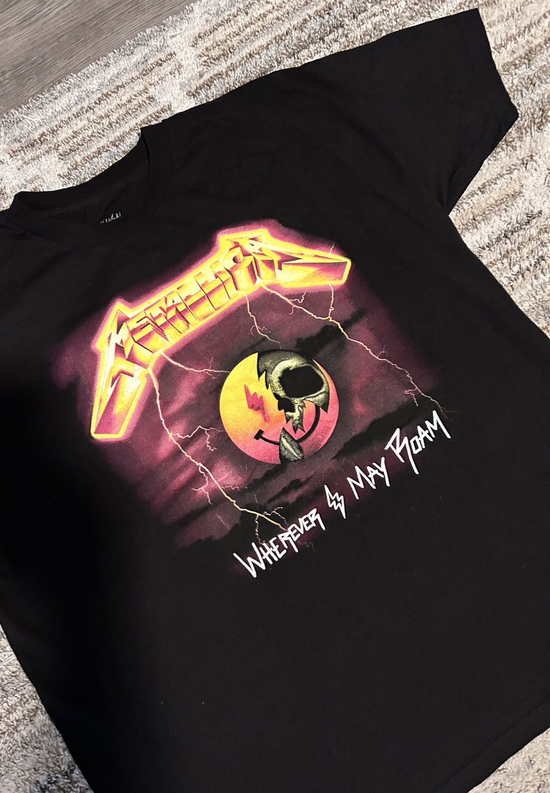 J Balvin J Balvin Metallica Wherever I May Roam T-Shirt Black Size US XXL / EU 58 / 5 - 1 Thumbnail