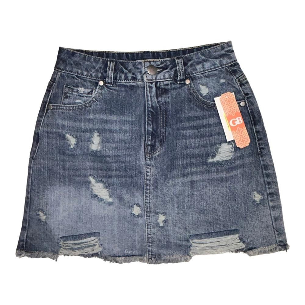 Designer Gianni Bini l NWT Distressed Raw Hem Skirt Size 3 Size 30" / US 8 / IT 44 - 1 Thumbnail