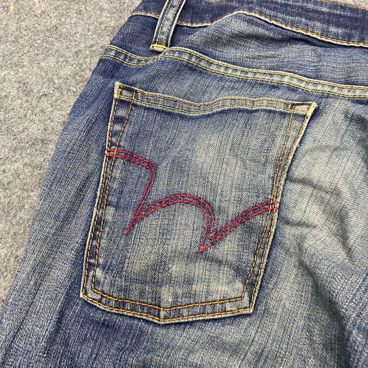 Edwin 💥Best Offer💥Vintage Edwin 503 Blue Trip Distressed Denim Size US 36 / EU 52 - 13 Thumbnail