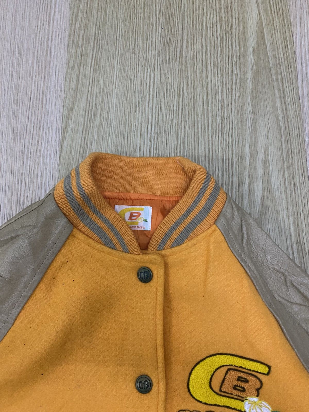 Japanese Brand Cocobongo leather sleeve varsity jacket Size US S / EU 44-46 / 1 - 5 Thumbnail