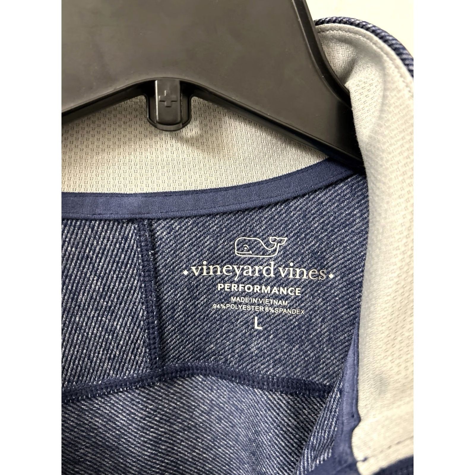 Vineyard Vines Vineyard Vines Performance 1/4 Zip Mens Large Blue Pullover Jacket Long Sleeve Pocket Size US L / EU 52-54 / 3 - 5 Thumbnail