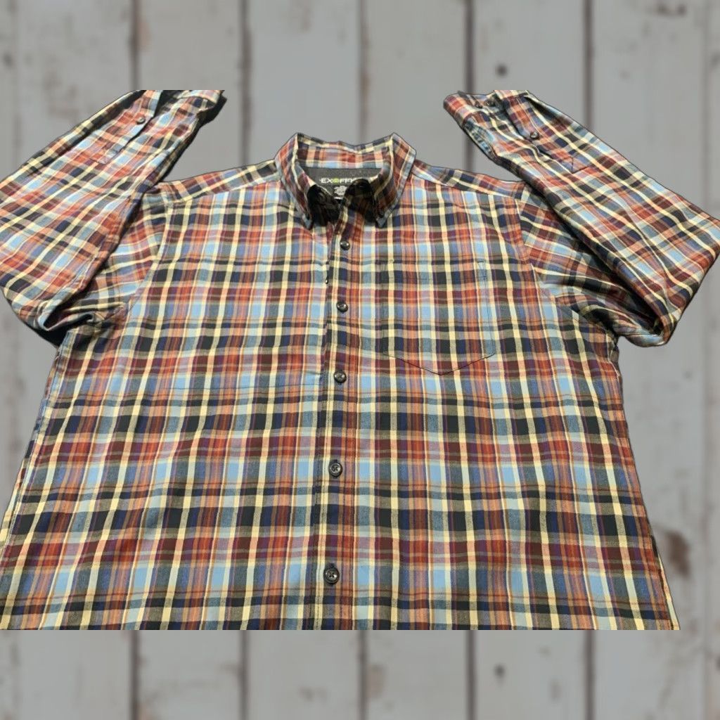 ExOfficio Exofficio Men's Large Plaid Long Sleeve Button-Up Shirt Multi-Color Casual Outdoor Fishing 2000s Size US L / EU 52-54 / 3 - 1 Thumbnail