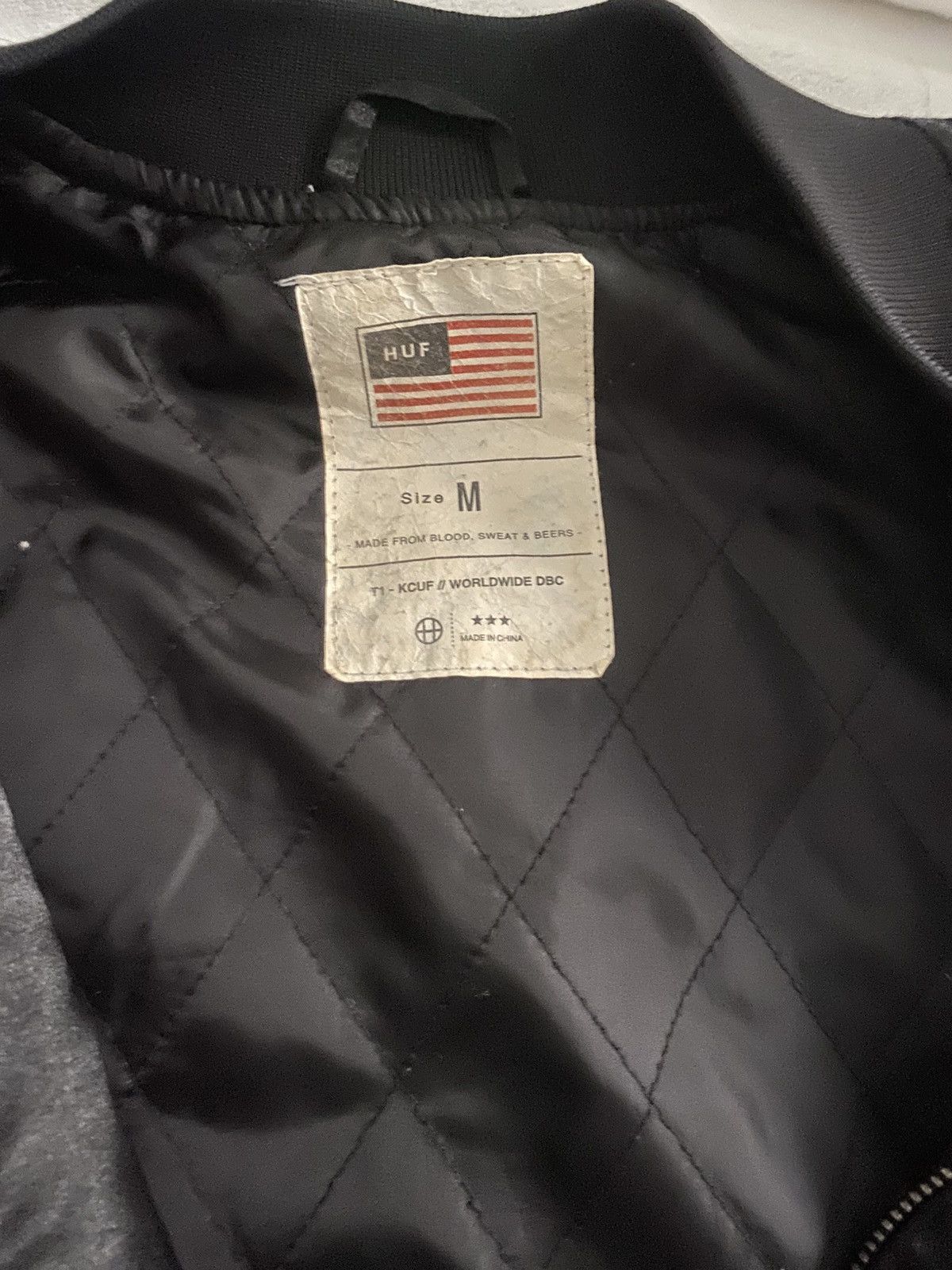 Huf HUF X THRASHER SATIN SOUVENIR JACKET Size US M / EU 48-50 / 2 - 3 Thumbnail