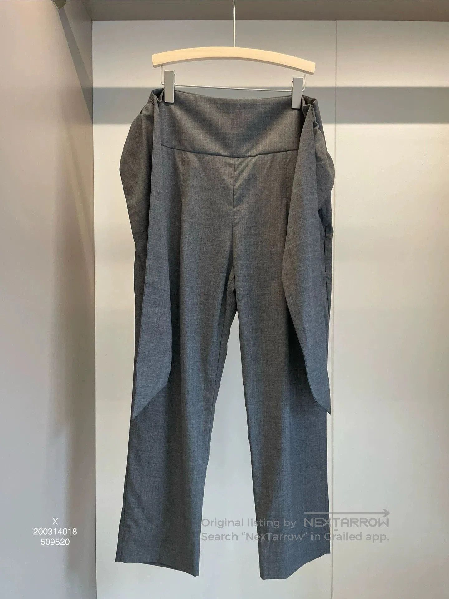Brunello Cucinelli Brunello Cucinelli Gray Wool Casual Pants. Size US 40 / EU 56 - 1 Thumbnail