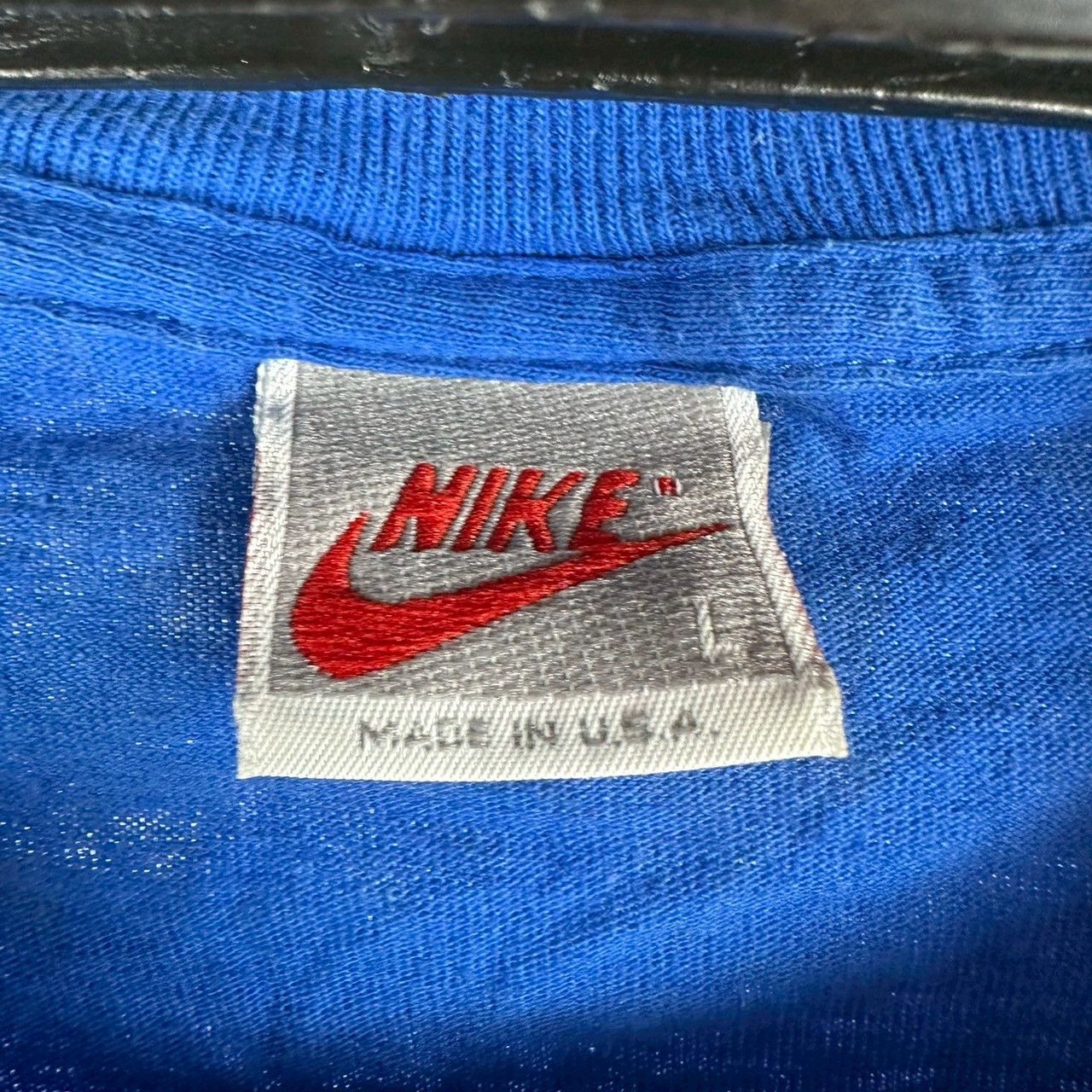 Nike × Vintage Vintage 90s Nike Urban Jungle Gym Spike Lee Peace Tee Size US L / EU 52-54 / 3 - 5 Thumbnail