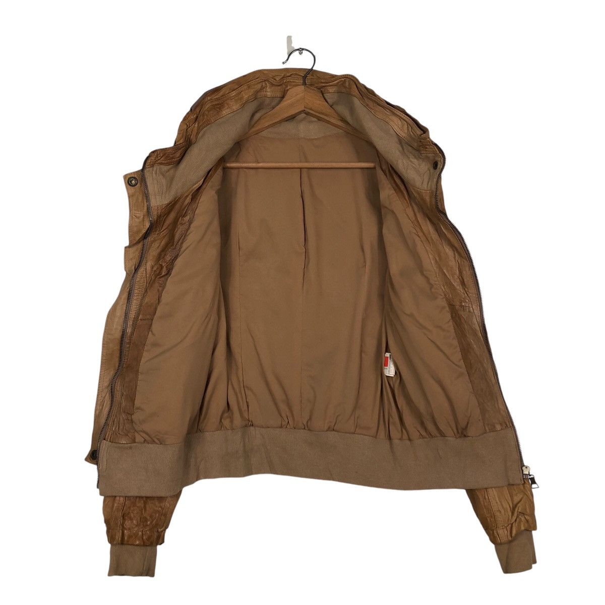 Japanese Brand 📌Cropped Leather Jacket Biker Bondage Design Issey Miyake Size US M / EU 48-50 / 2 - 14 Thumbnail