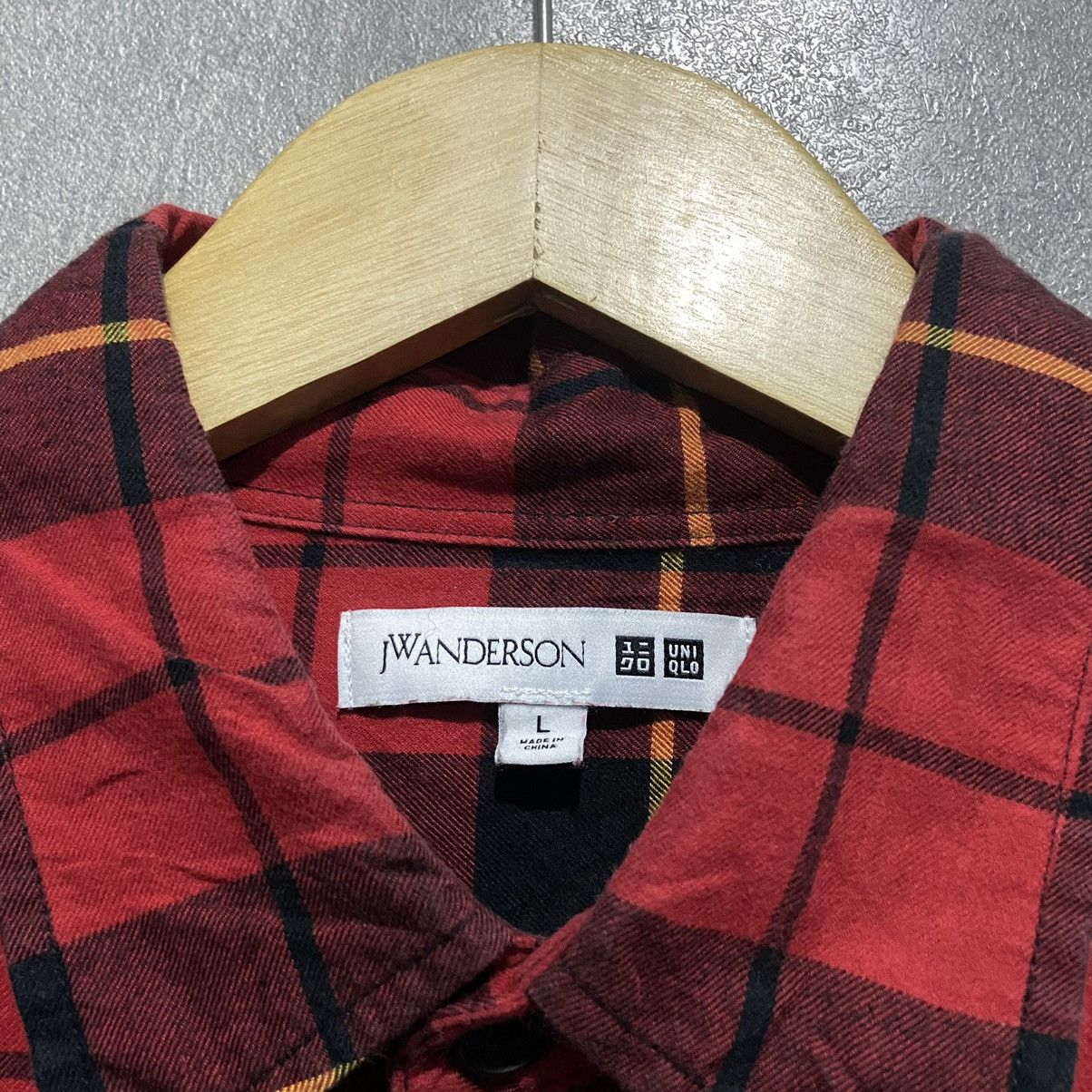 Flannel × JW Anderson × Uniqlo Uniqlo x JW.Anderson Checker Flannel Half Button Size US L / EU 52-54 / 3 - 3 Thumbnail