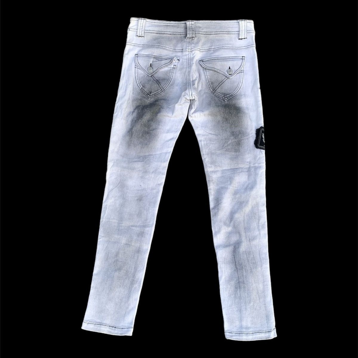 Japanese Brand Japanese Brand ALGONQUINS Denim Flares Jeans Punk zipper Size US 28 / EU 44 - 6 Thumbnail
