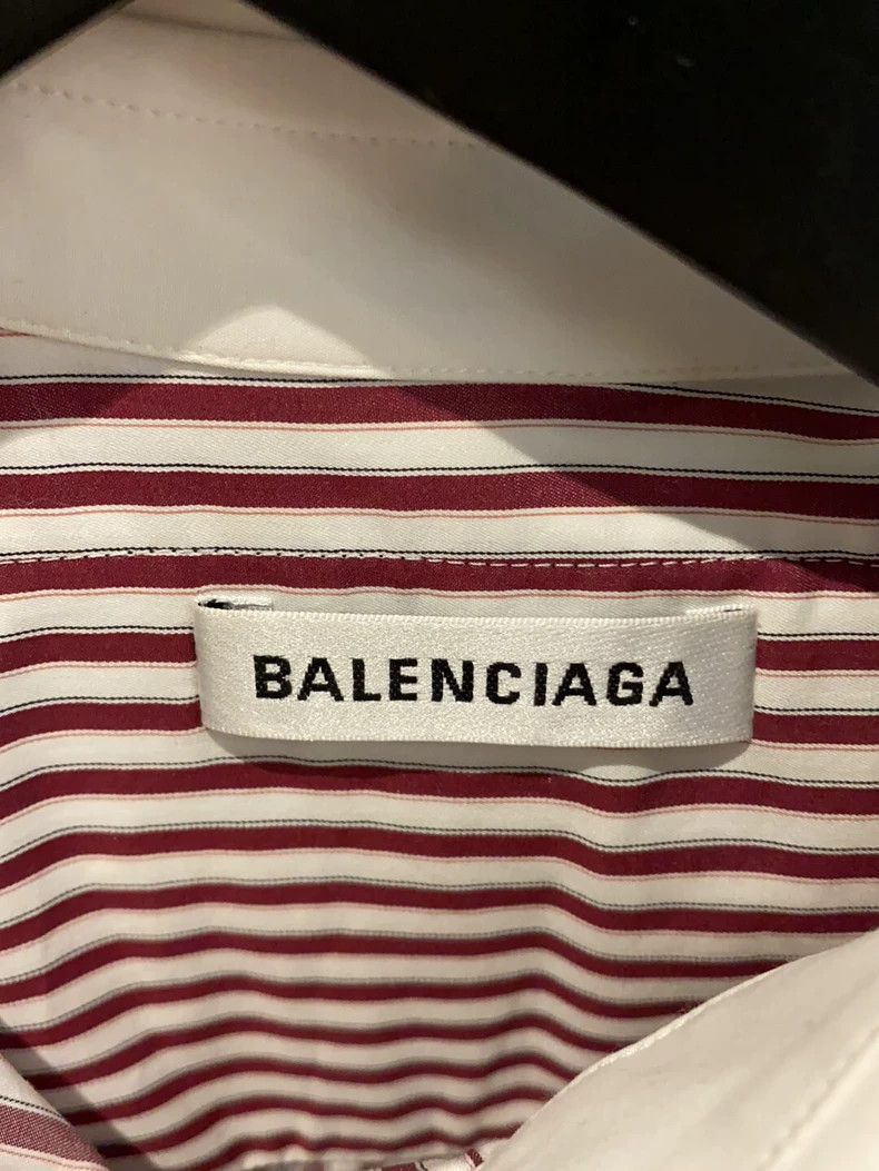 Balenciaga balenciaga striped shirt with black layer Size US S / EU 44-46 / 1 - 3 Thumbnail