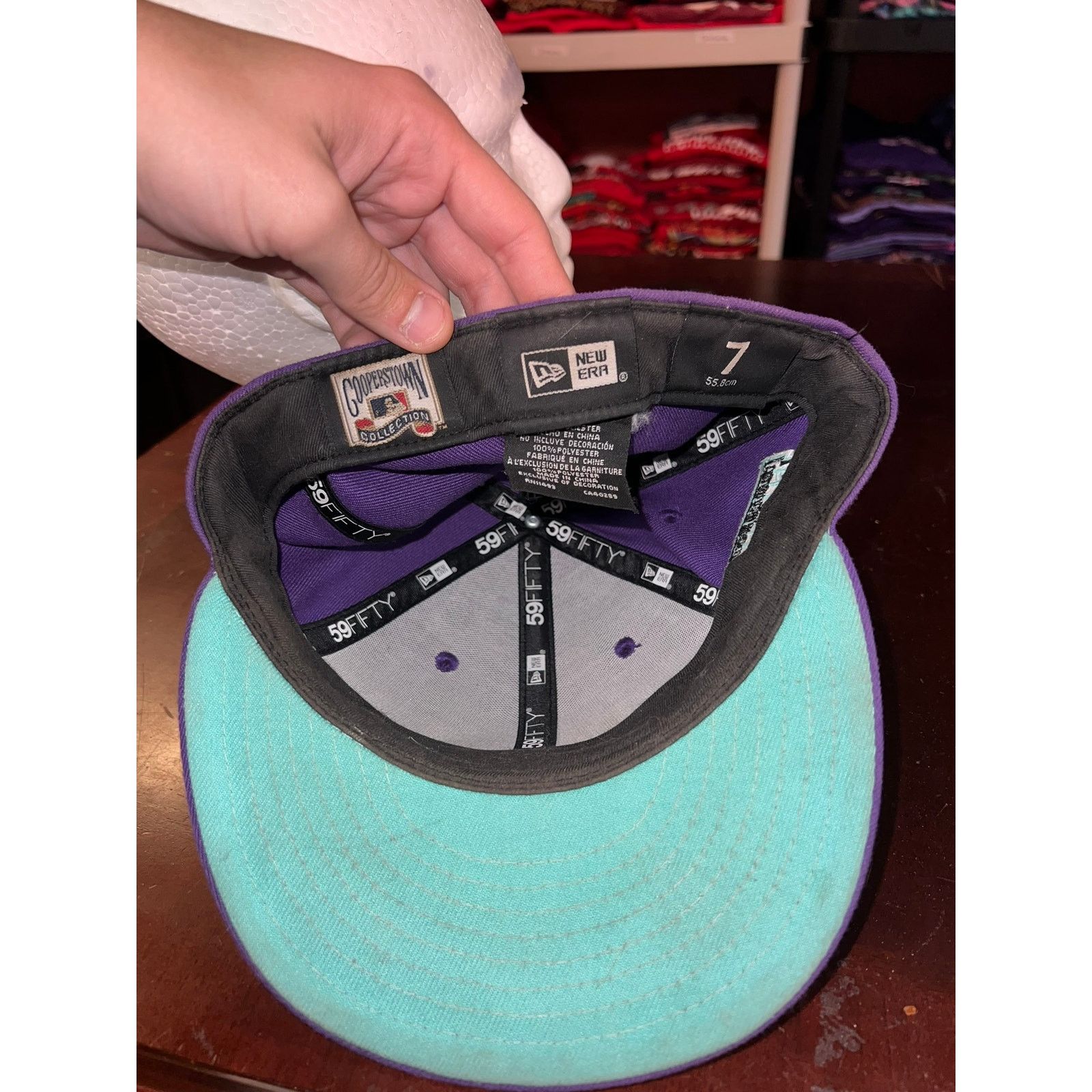 New Era Colorado Rockies Cooperstown Collection Hat Fitted 7 59/50 Size ONE SIZE - 6 Thumbnail