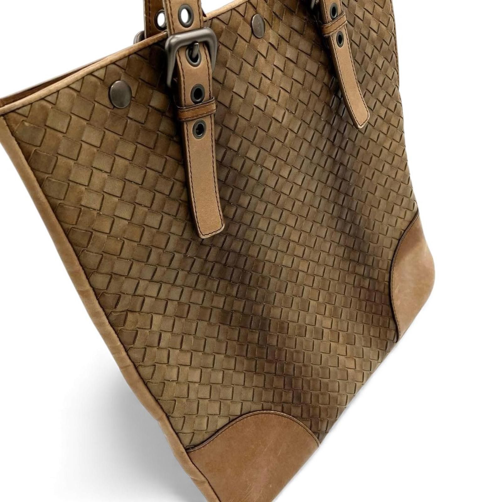 Bottega Veneta Bottega Veneta - Woven Leather Tote Bag Brown Size ONE SIZE - 3 Thumbnail