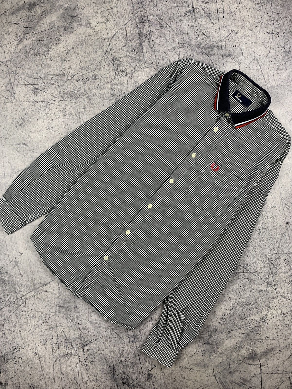 Fred Perry Designer Fred Perry Luxury Shirt checkered casual Size US S / EU 44-46 / 1 - 1 Thumbnail