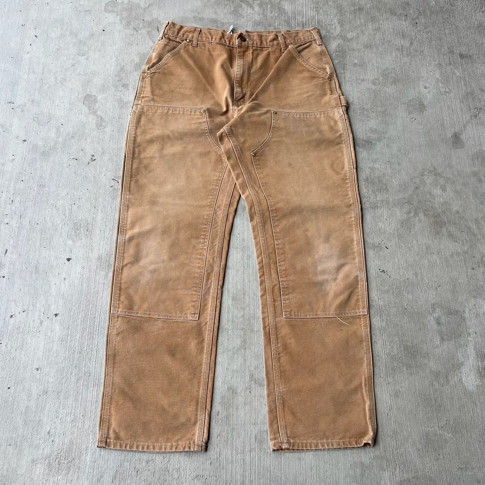 Carhartt × Vintage Carhartt brown double knee work wear carpenter pants Size US 34 / EU 50 - 1 Thumbnail