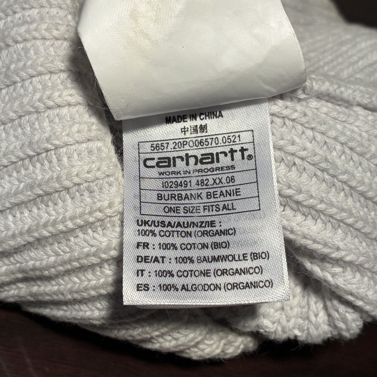 Carhartt Wip Carhartt wip white Beanie Size ONE SIZE - 5 Thumbnail