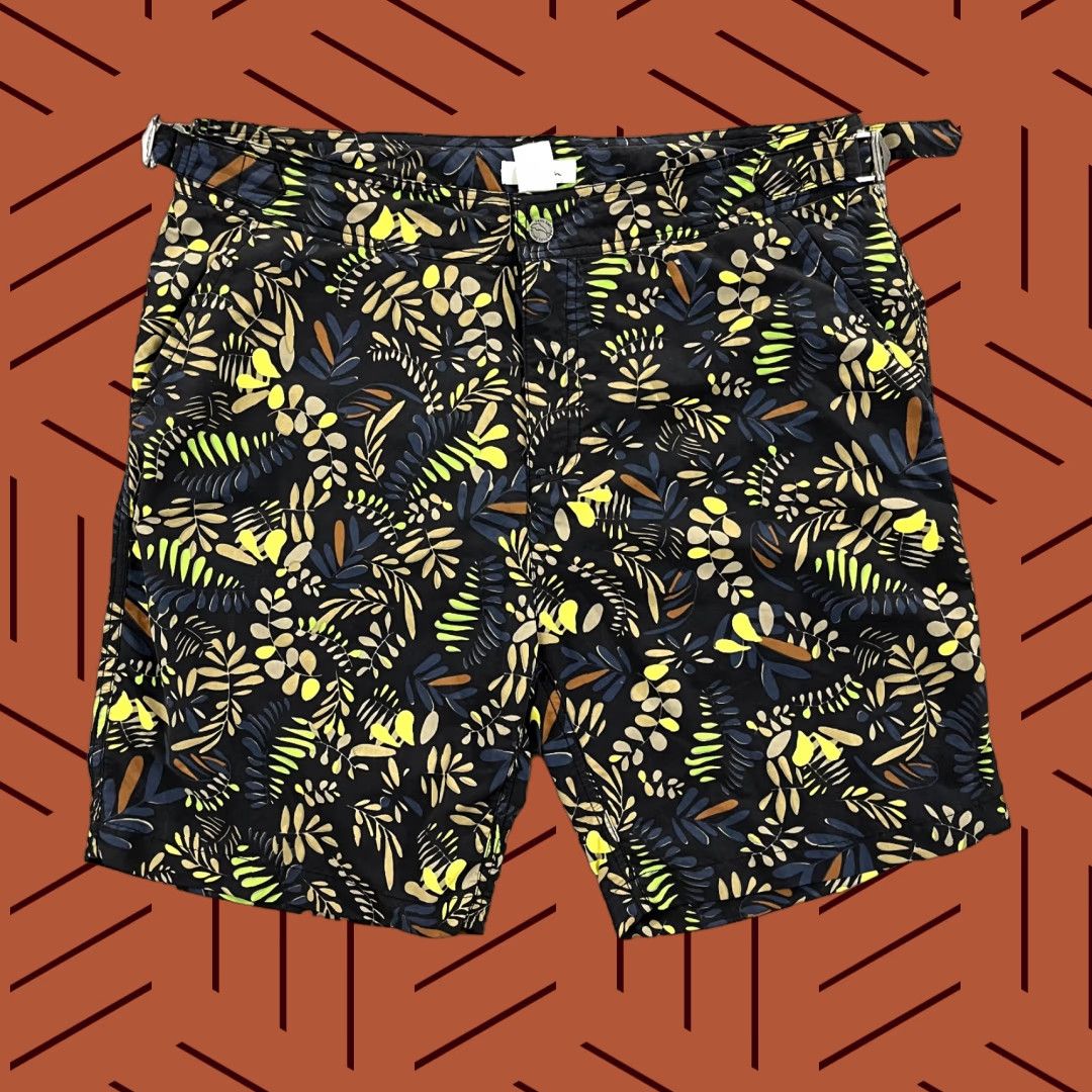 Paul Smith PAUL SMITH Swim Trunks Mens XL 7" Black Floral Lined Board Shorts Beach London Mens Size US 36 / EU 52 - 1 Thumbnail