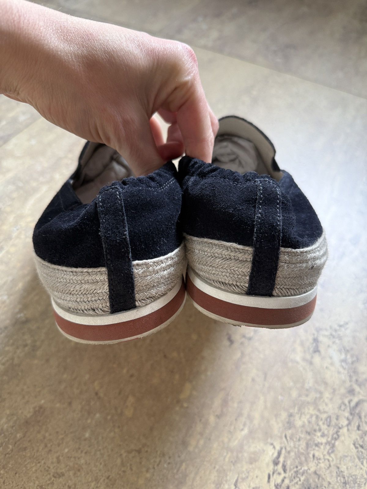 Prada Prada Linea Rossa loafers espadrilles slip-on suede navy Size US 9 / EU 42 - 2 Thumbnail