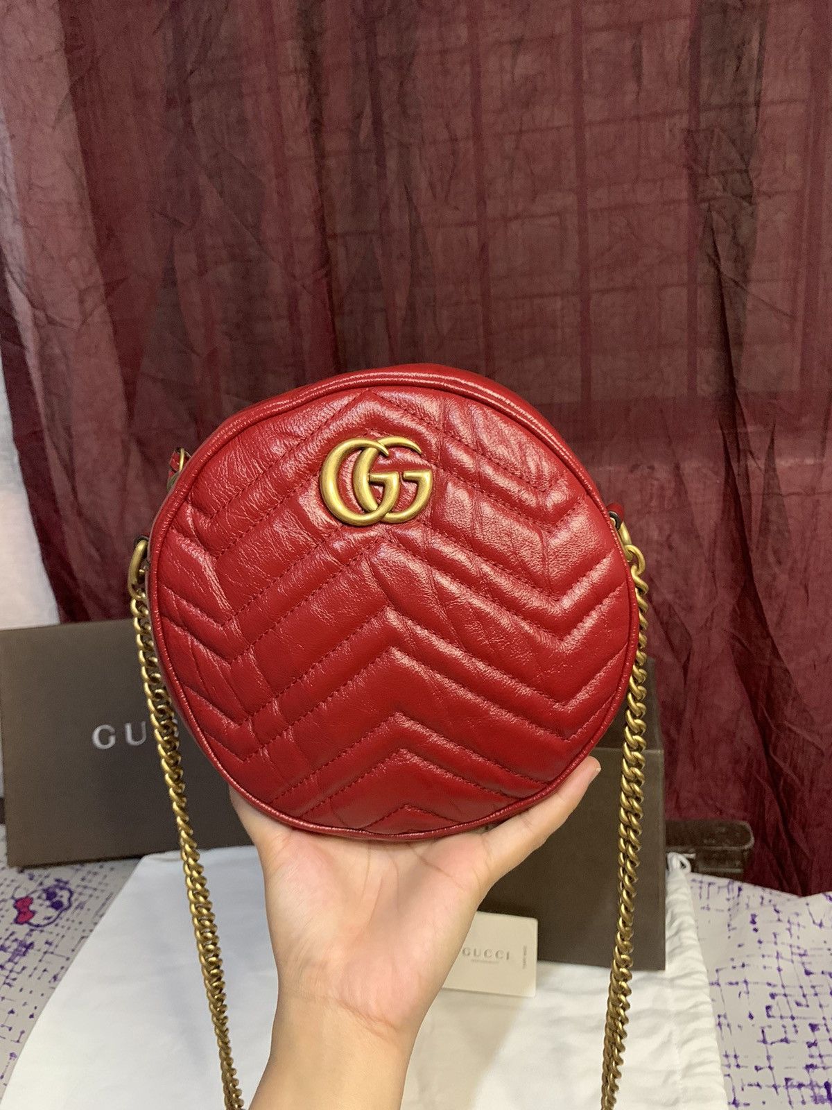 Gucci Authentic Gucci Marmont Round Size ONE SIZE - 7 Thumbnail