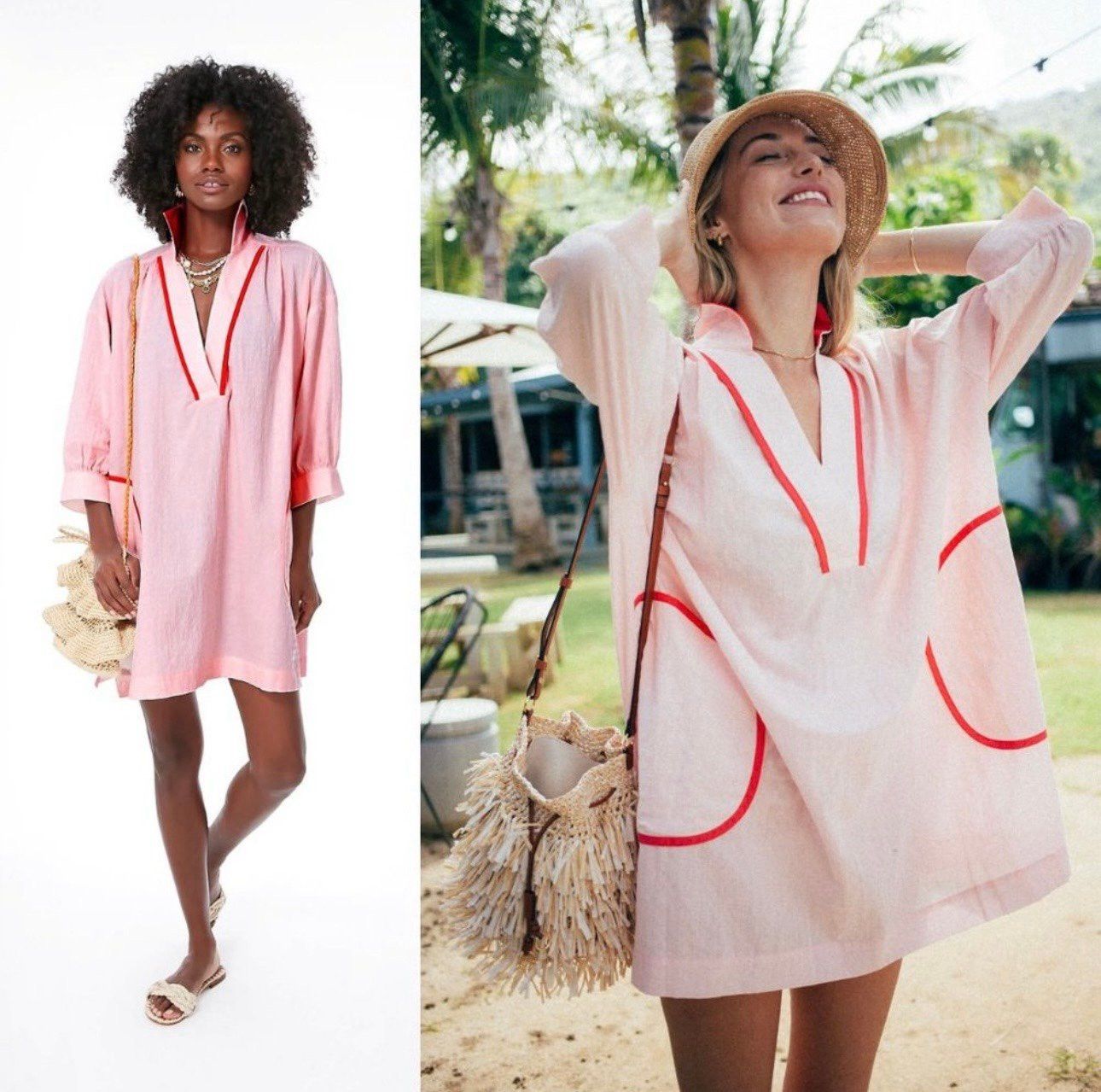 Other Pomander Place Pink Salt Lizzie Coverup Relexed Fit Gauzy L Size L / US 10 / IT 46 - 1 Thumbnail