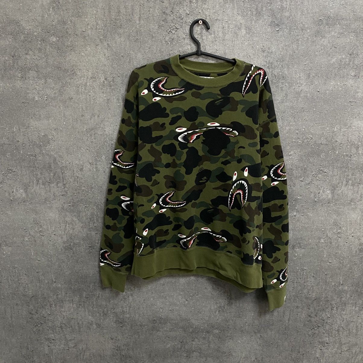 Bathing Ape Sweatshirt BAPE Camo Crewneck Sweater