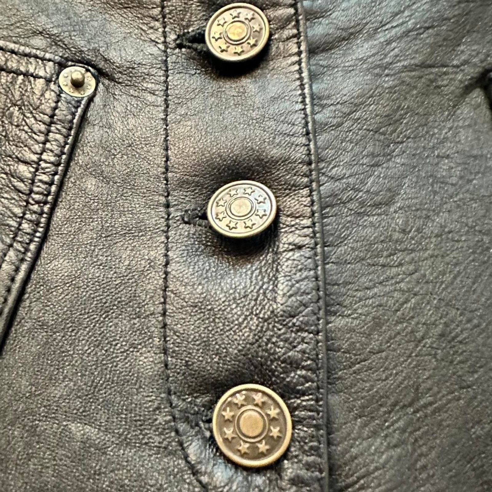 Other Vintage leather black shorts leather king small 26W grunge Size 26" / US 2 / IT 38 - 10 Thumbnail