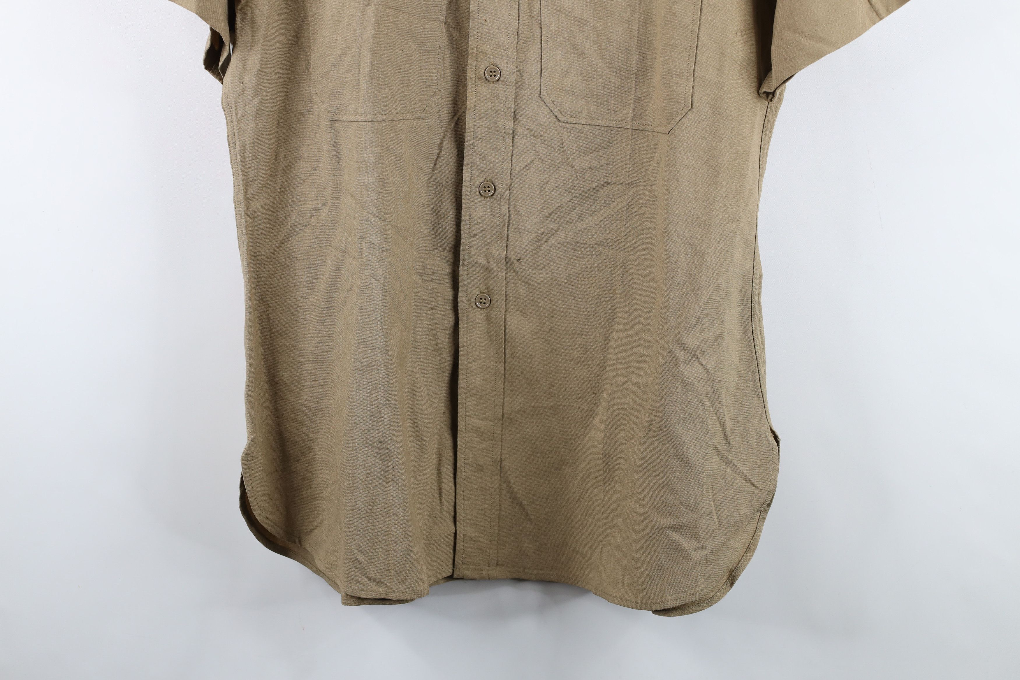 Vintage Vintage 40s World War II Military Field Button Shirt Size US M / EU 48-50 / 2 - 3 Thumbnail