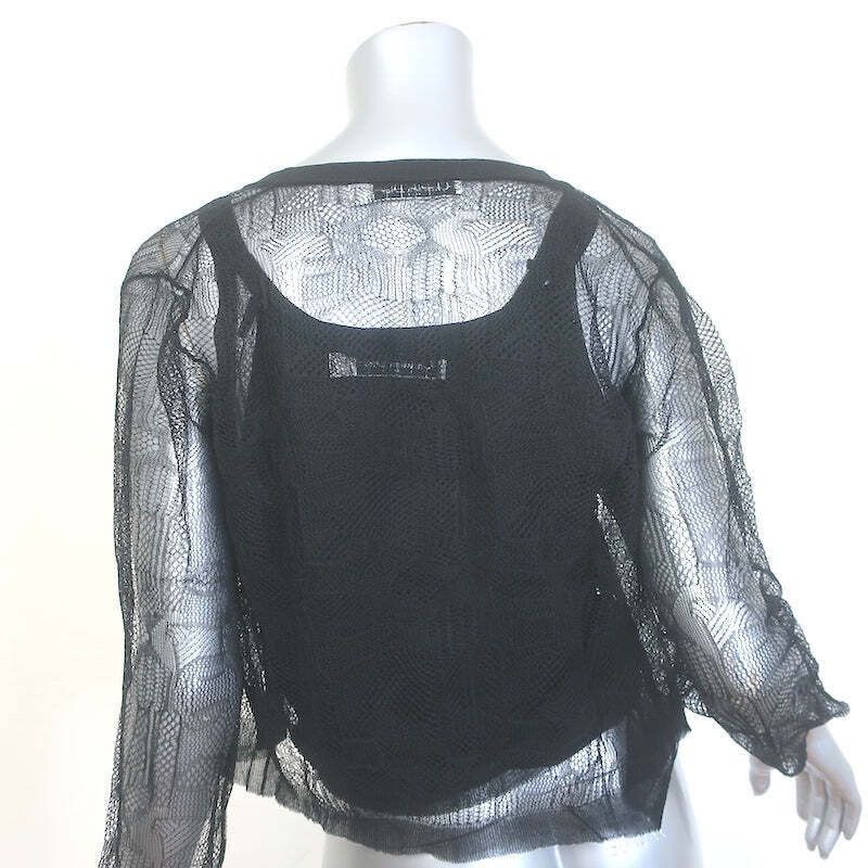 Dior Dior Lace Twinset Black Silk Cardigan and Tank Top SZ 6 NWT Size S / US 4 / IT 40 - 4 Thumbnail