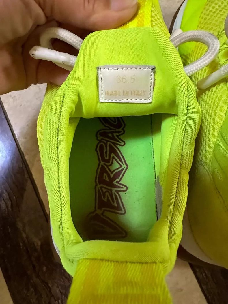 Versace Versace Fluorescent green sneakers Size US 6 / IT 36 - 4 Thumbnail