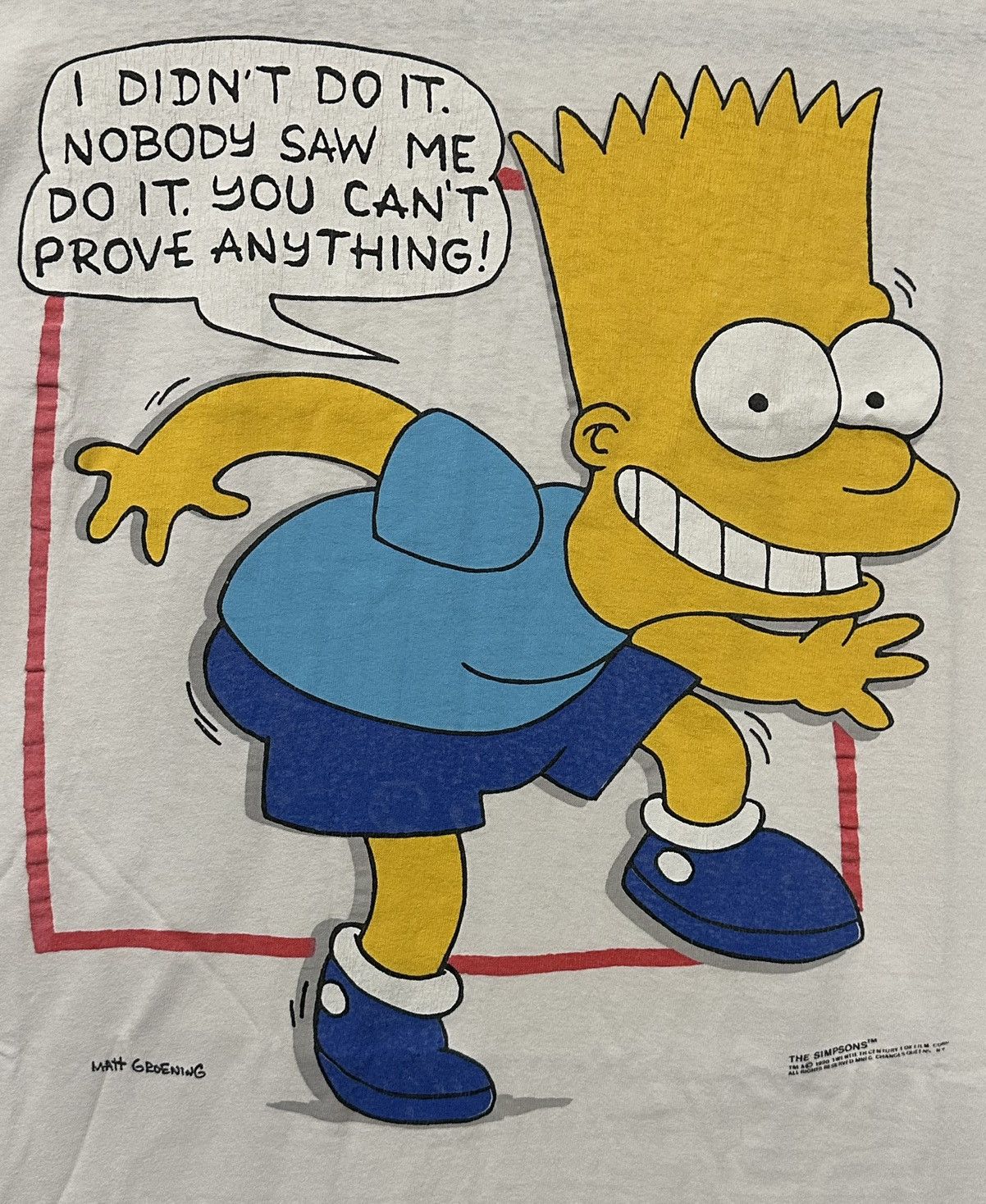 Changes The Simpsons Bart I Didn’t Do It Quote Shirt Size US XL / EU 56 / 4 - 4 Thumbnail