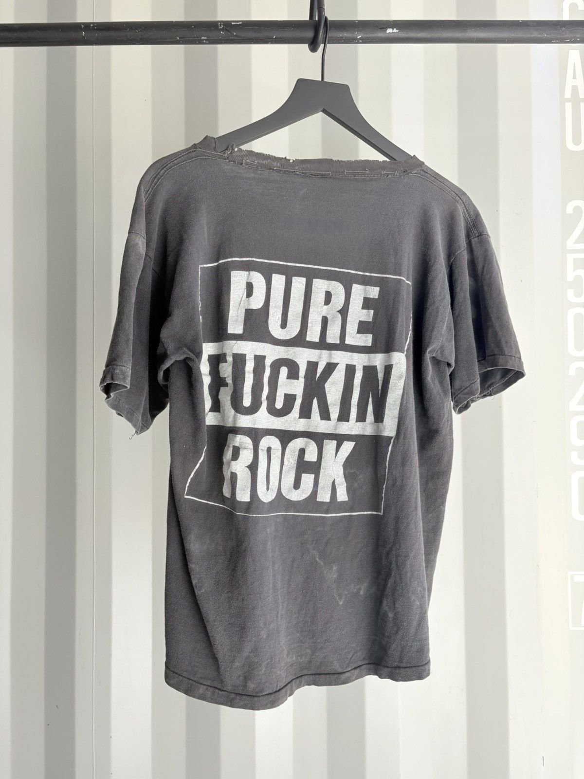 Thrashed Pure Rock faded Shirt Distressed Grunge Band