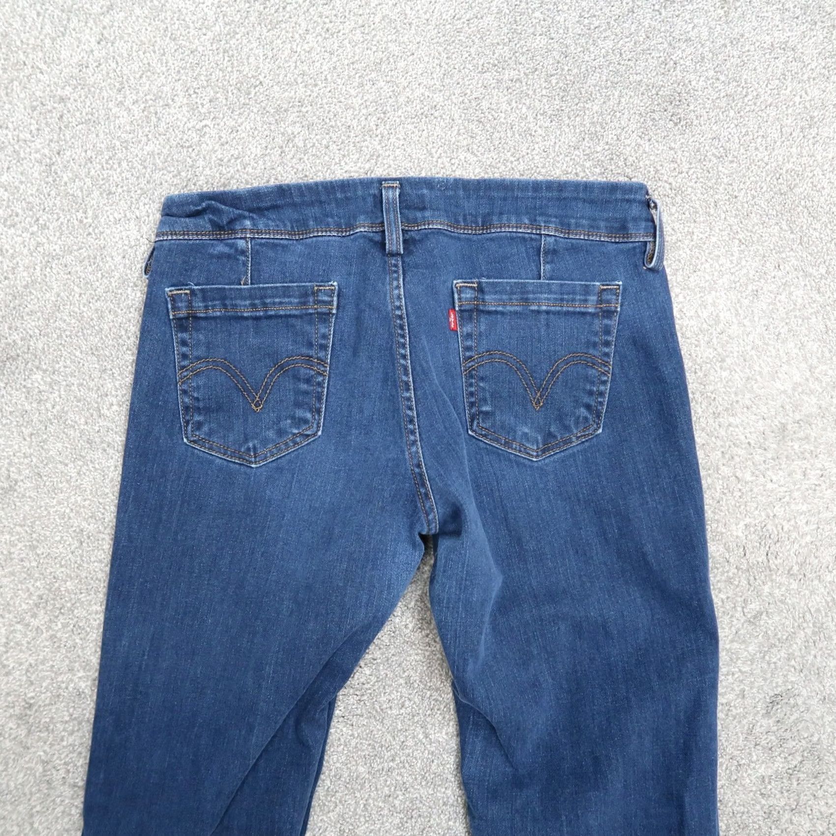 Levi's Levi's 545 Bootcut Jeans Women's 10 Blue Denim Mid Rise Stretch Regular Inseam 32" 5-Pocket Dark Wash Size 32" / US 10 / IT 46 - 5 Thumbnail