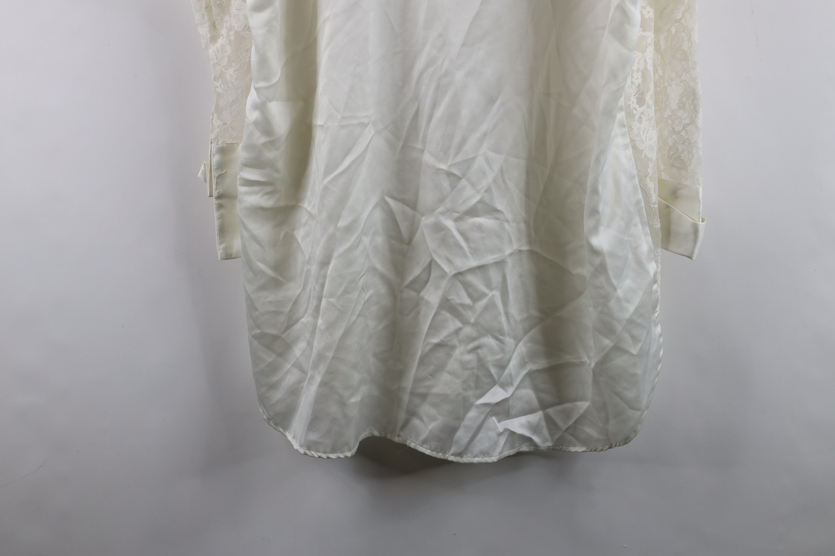 Victoria's Secret Vintage 90s Victoria's Secret Lace Button Night Sleep Shirt Size M / US 6-8 / IT 42-44 - 13 Thumbnail