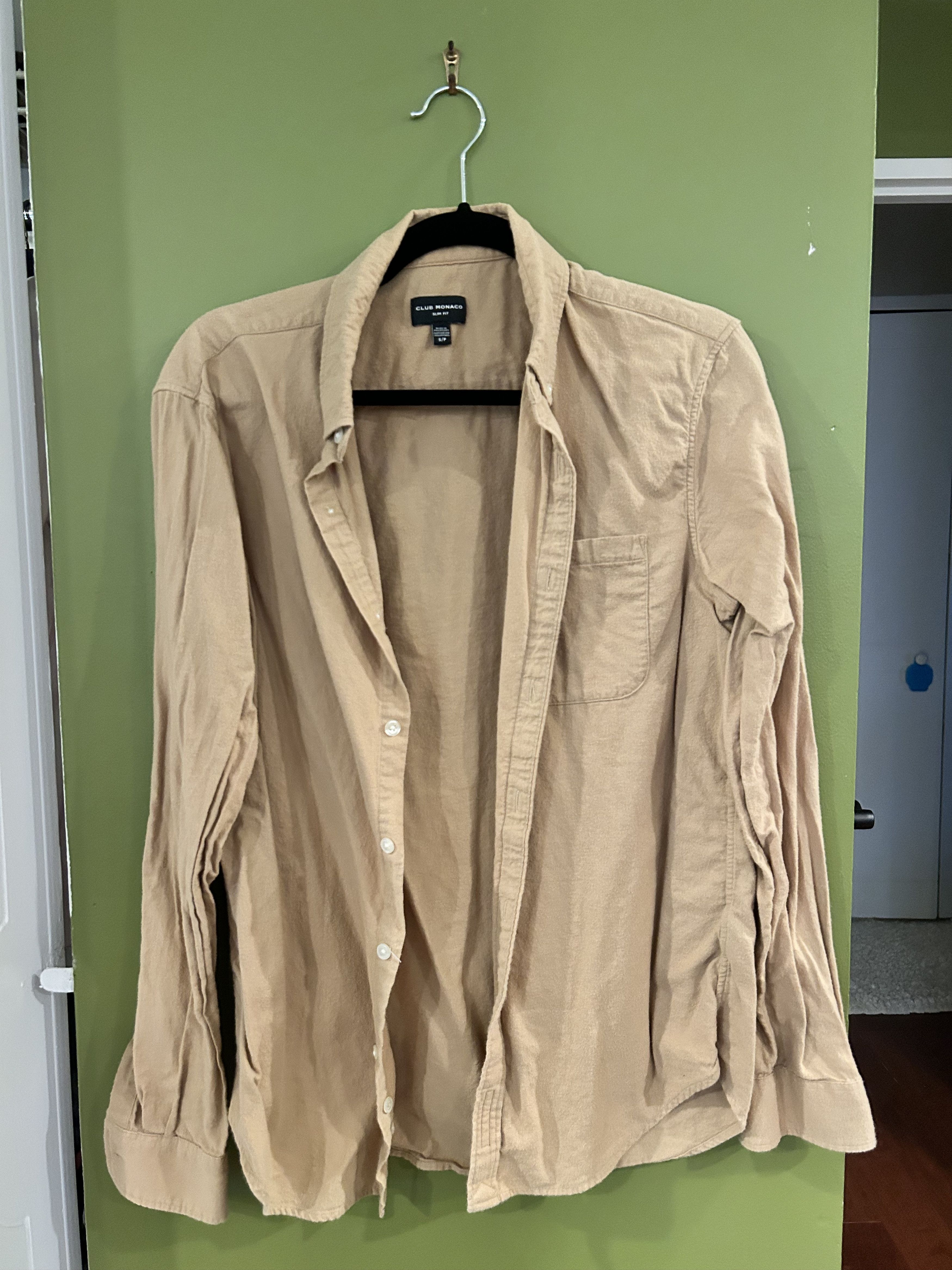 Club Monaco Club Monaco Camel Button Down Size US S / EU 44-46 / 1 - 1 Thumbnail