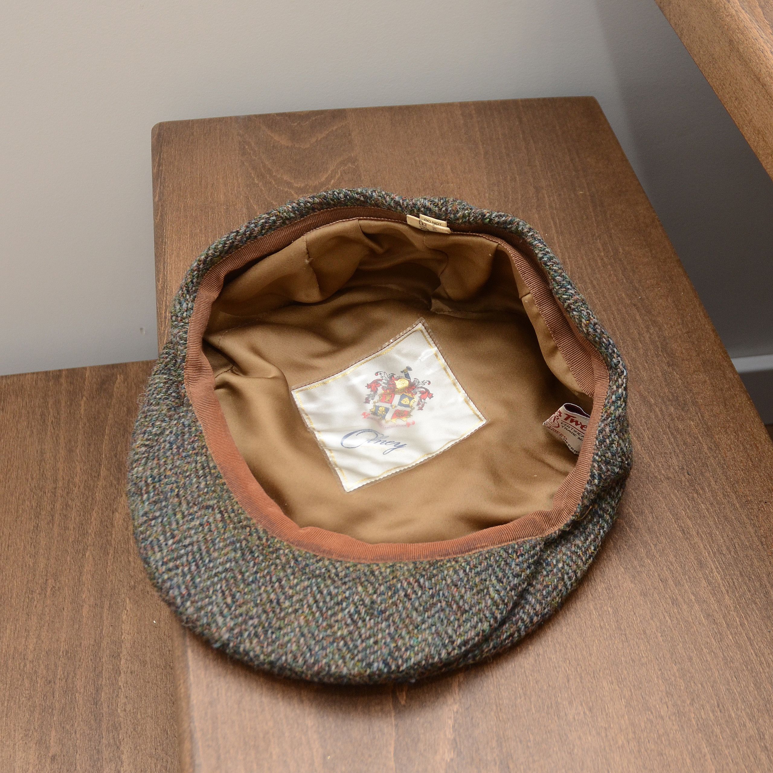 Harris Tweed Olney Harris Tweed Vintage Wool Driving Cap Newsboy Hat Size ONE SIZE - 9 Thumbnail