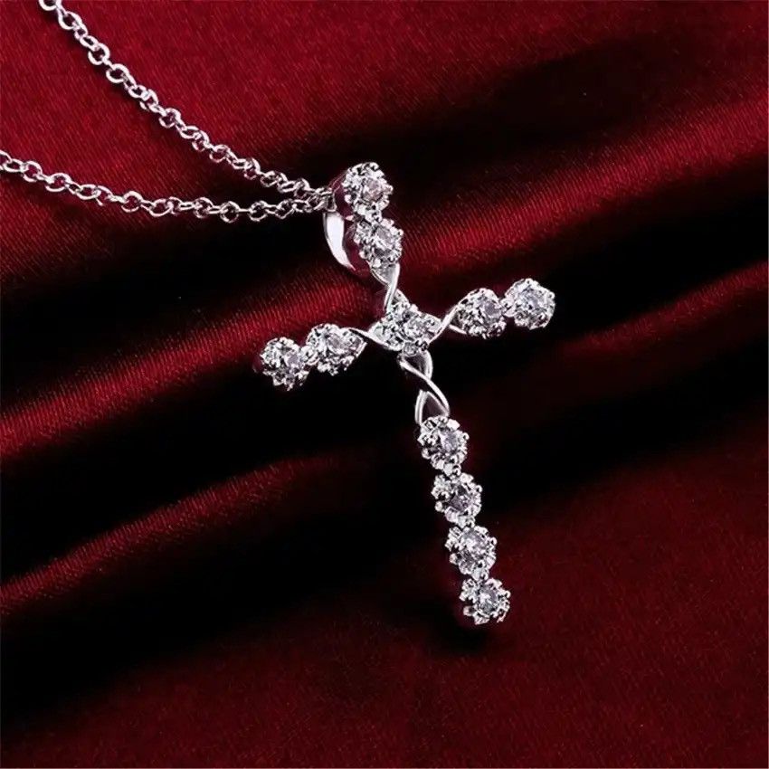 Jewelry × Sterling Silver 925 sterling silver Crystal Necklace Size ONE SIZE - 1 Thumbnail