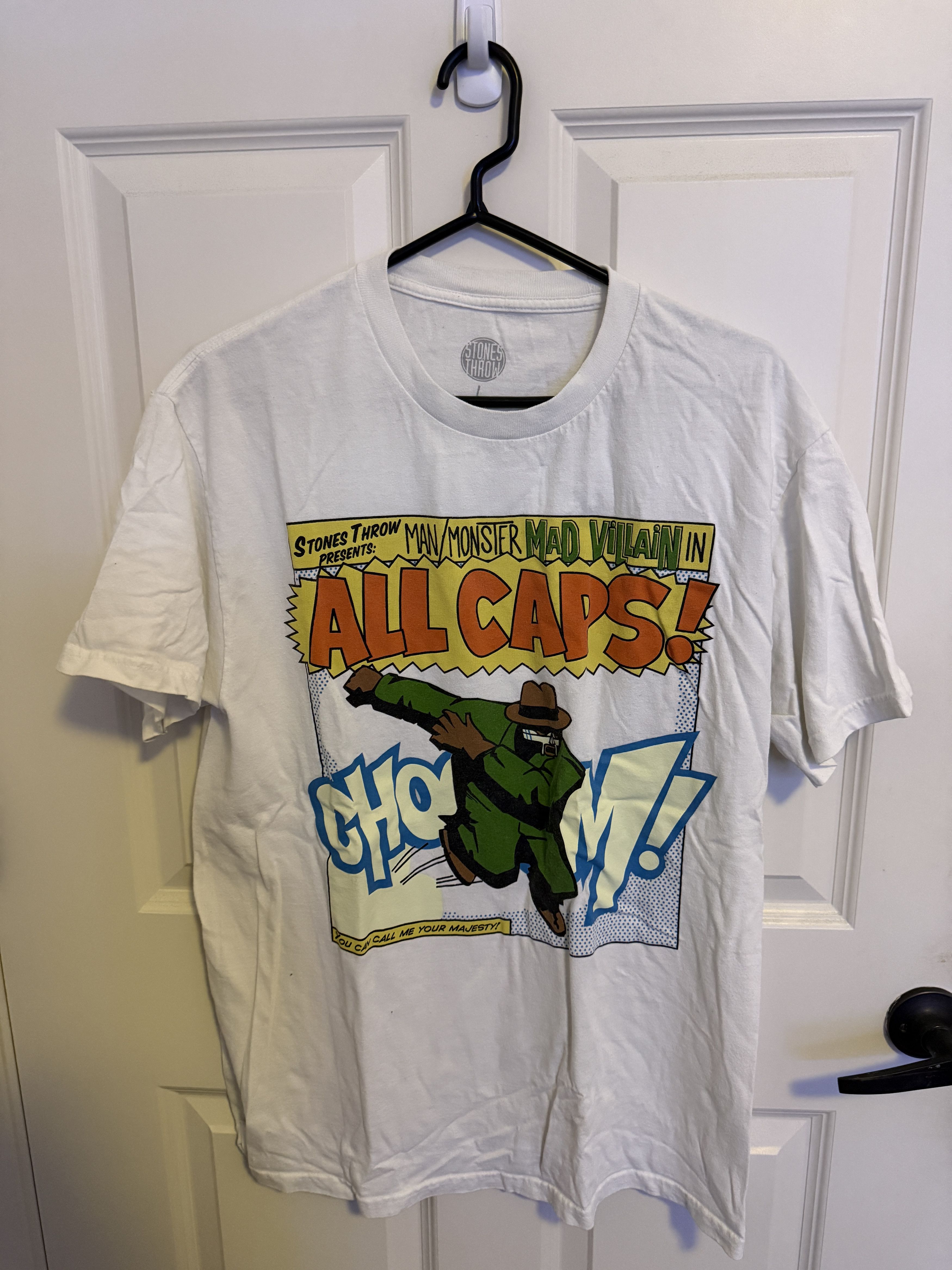 Stones Throw Records Stones Throw MF DOOM All Caps T-Shirt Size US L / EU 52-54 / 3 - 1 Thumbnail