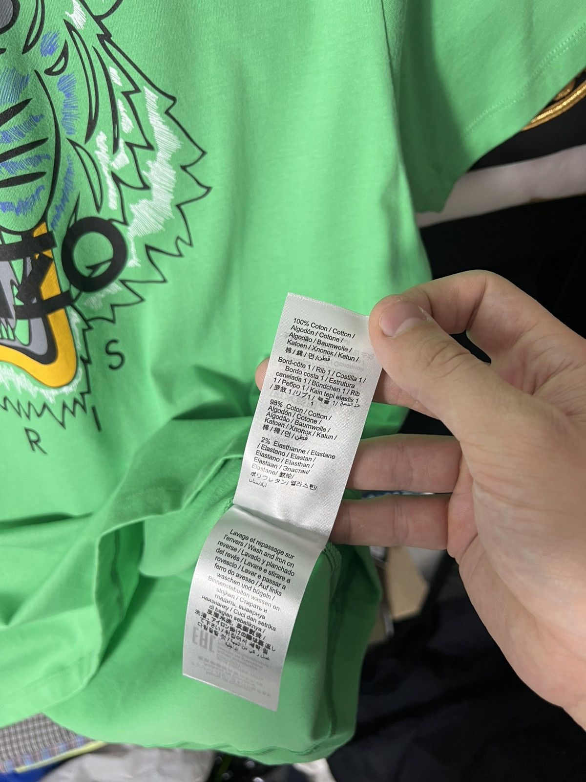 Kenzo 💚 NWT Kenzo Paris Tiger Classic T-Shirt Green Size XXL Size US XXL / EU 58 / 5 - 8 Thumbnail